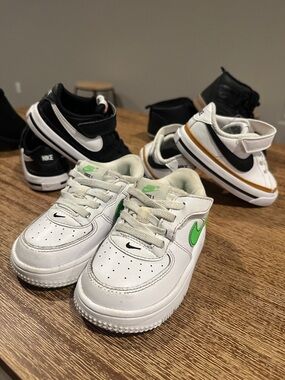 EUC 5 pairs of 7C toddler boy shoes Nike/Osh Kosh/Cat & Jack